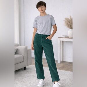 GAP Teen Green Corduroy Carpenter Pants Size 20 NWT Wide Leg
